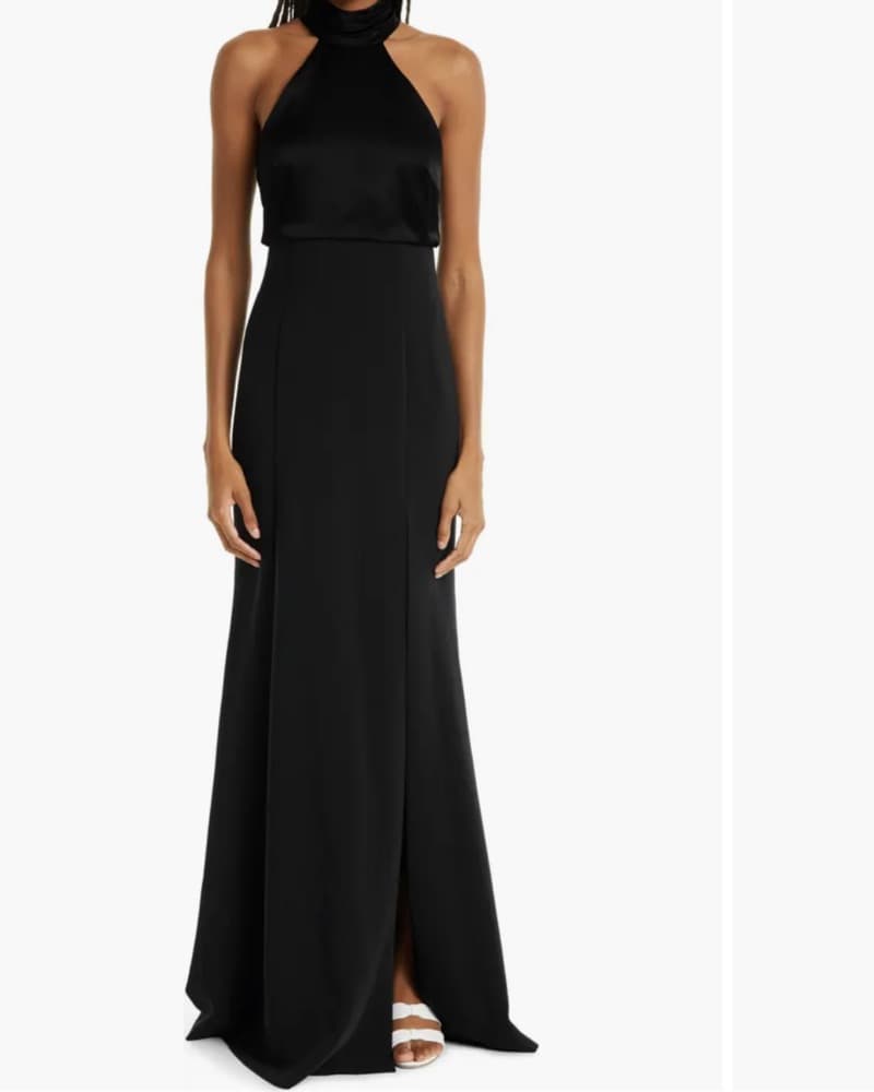 Alexandra Halter Neck Gown - Image 1