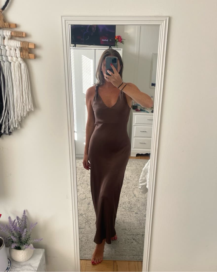 Brown House Of Harlow Maxi Dress Small - Image 1