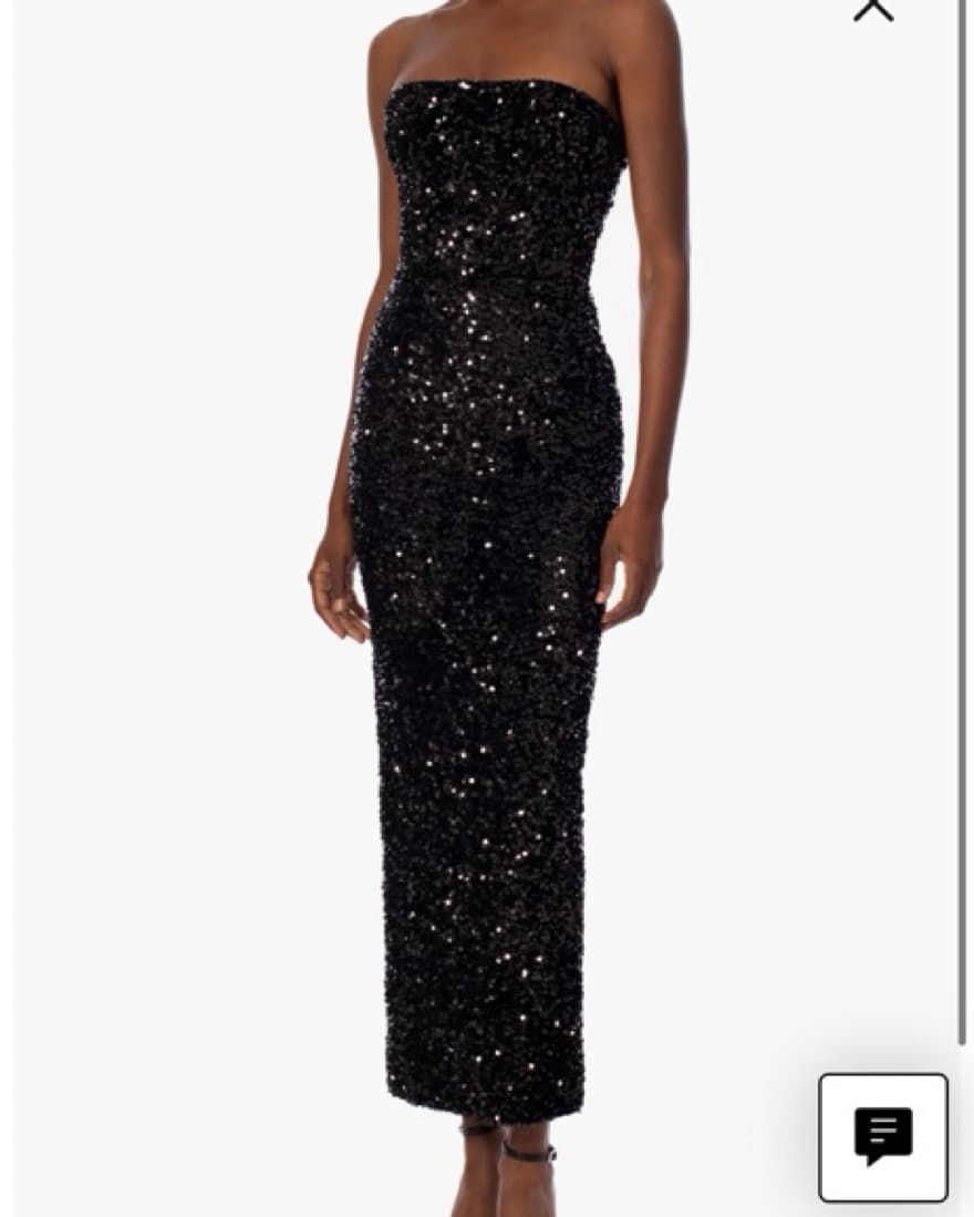 Sparkling Strapless Sequin Gown - Image 1