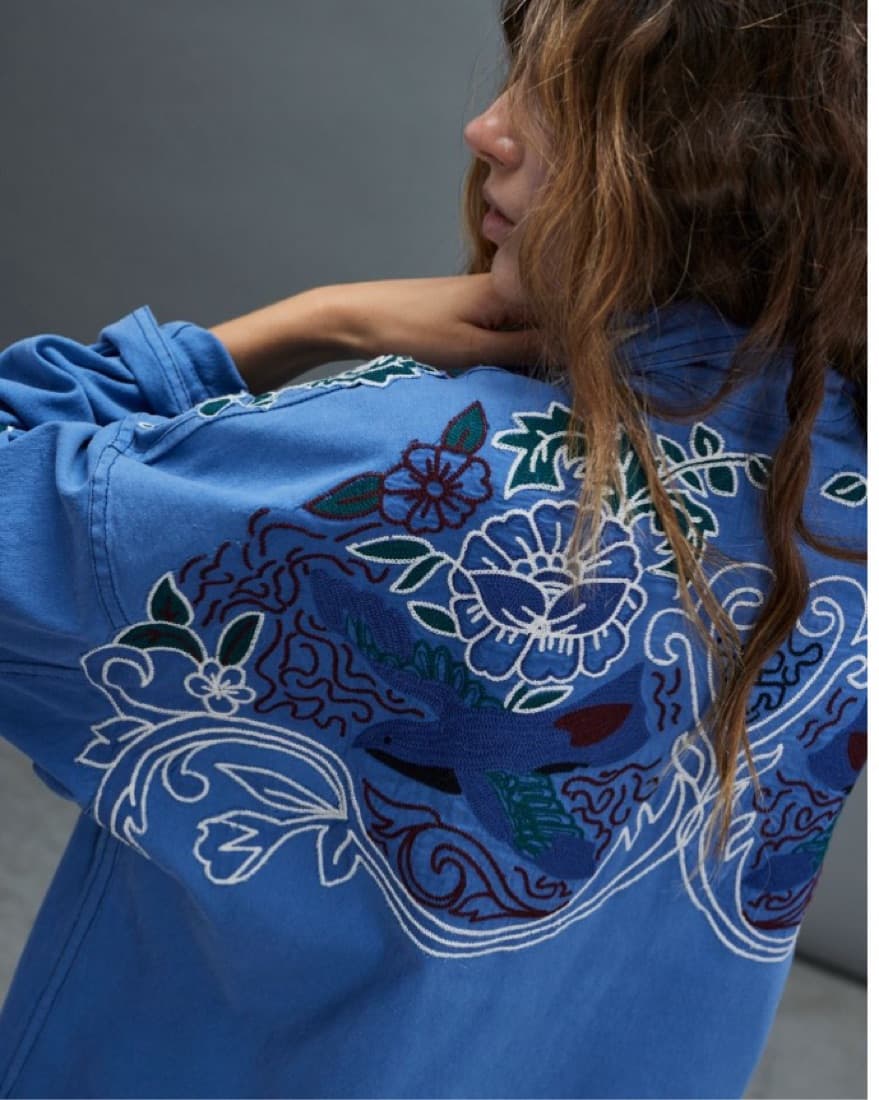 Free Peope -  Embroidered Shirt - Image 2