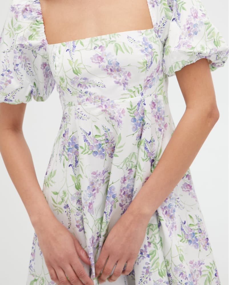 Hill House Matilda Dress In Wisteria - Image 3