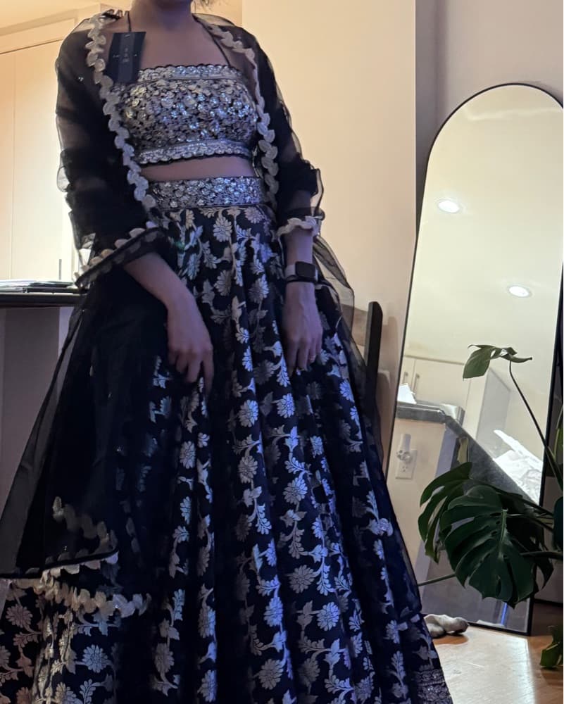 Glamorous Floral Printed Lehenga Set - Image 2