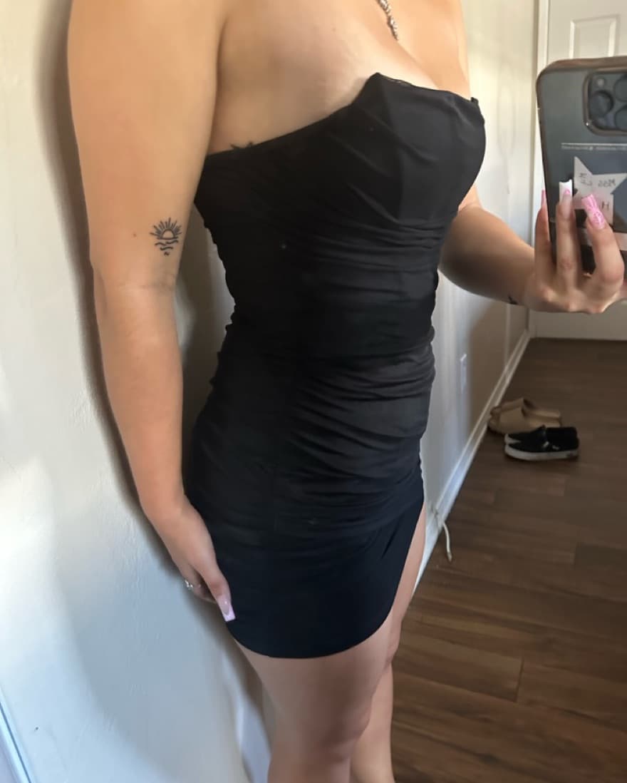 black corset dress - Image 2