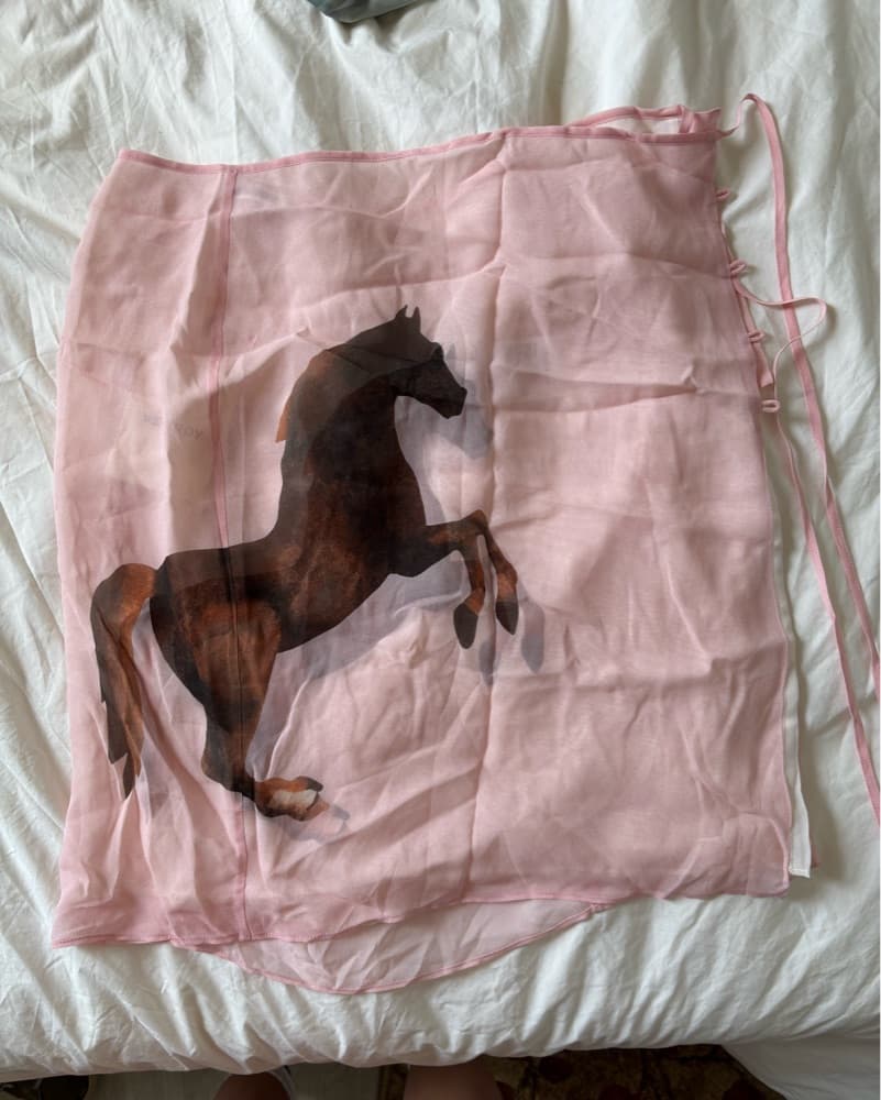 Venroy Cowboy / Horse Print Skirt - Image 5