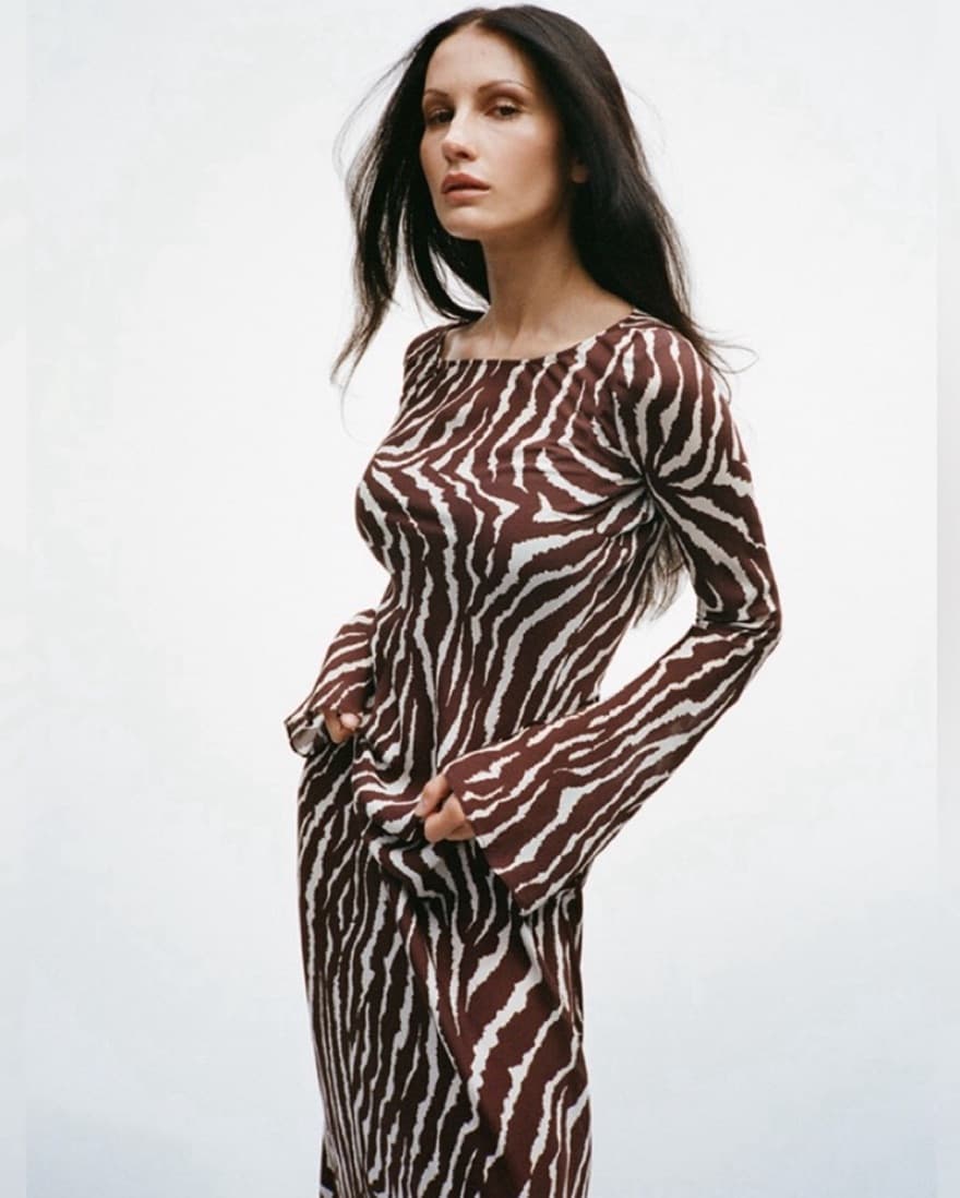 Realisation Par Gia Dress In Zebra Print - Image 4