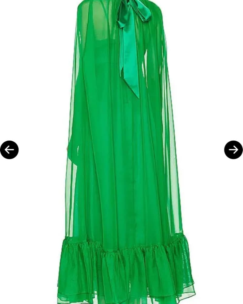 Alice and Olivia Maxi Cape Dress - Image 4