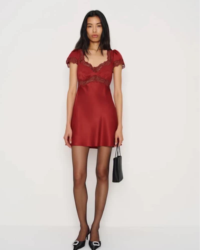 Reformation Romi Silk Dress  - Image 2