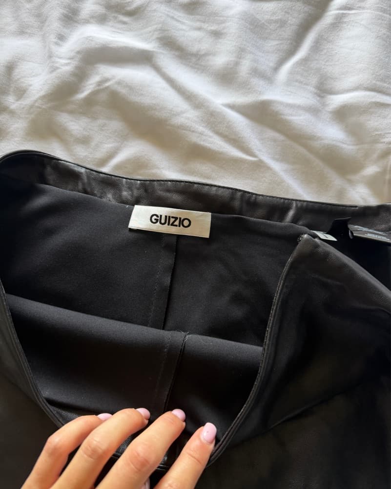 Guizio Black Micro Mini leather Skirt - Image 5