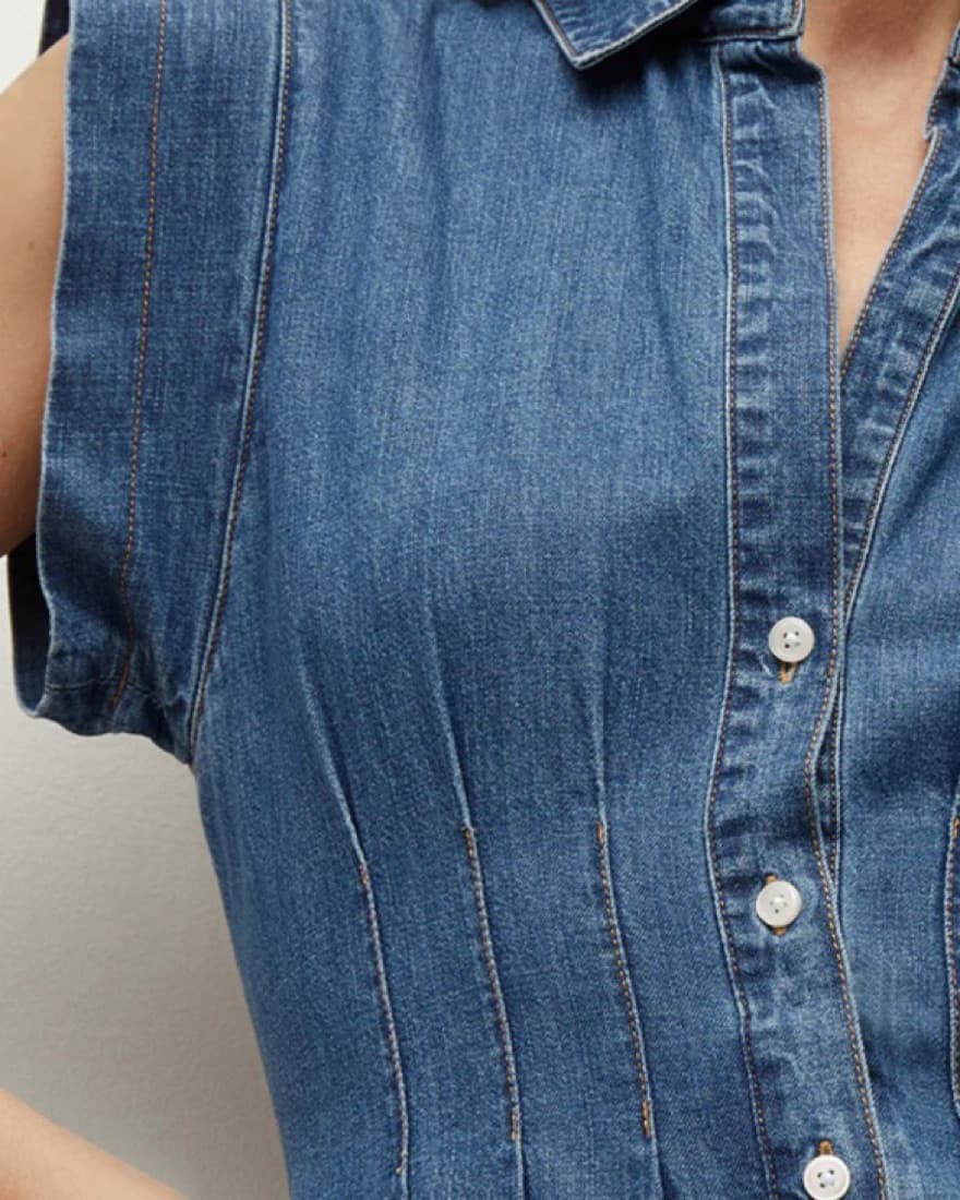 Veronica Beard Denim Dress - Image 4