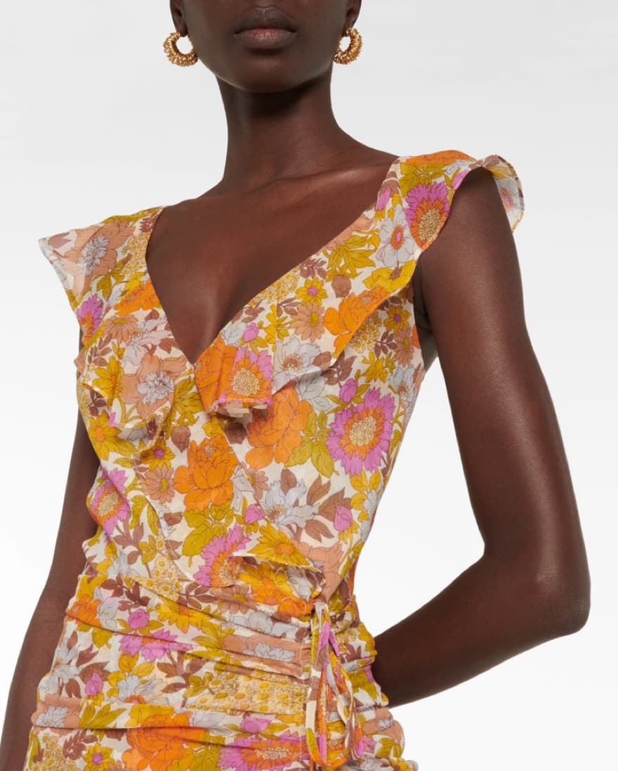 Veronica Beard Floral Dress  - Image 4
