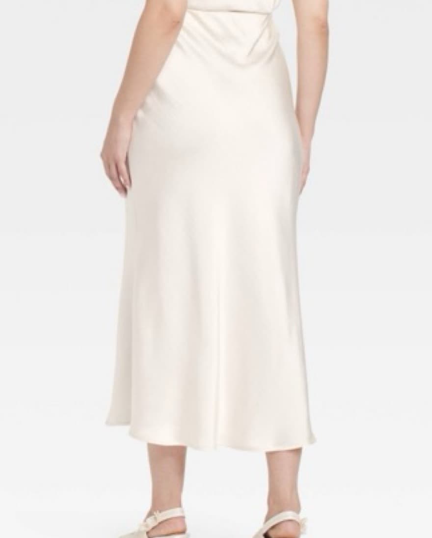 Satin Midi Skirt - Image 2