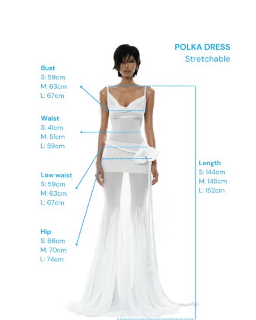 Huelley Rose Polka Dress - White  - Image 4