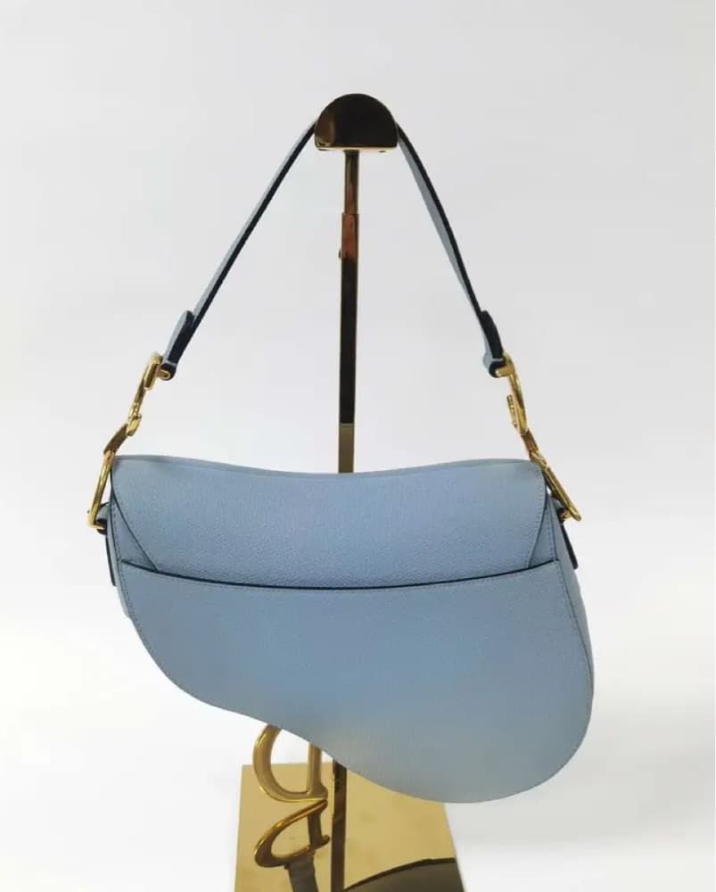 Dior Saddle Bag - Powder Blue - Image 2
