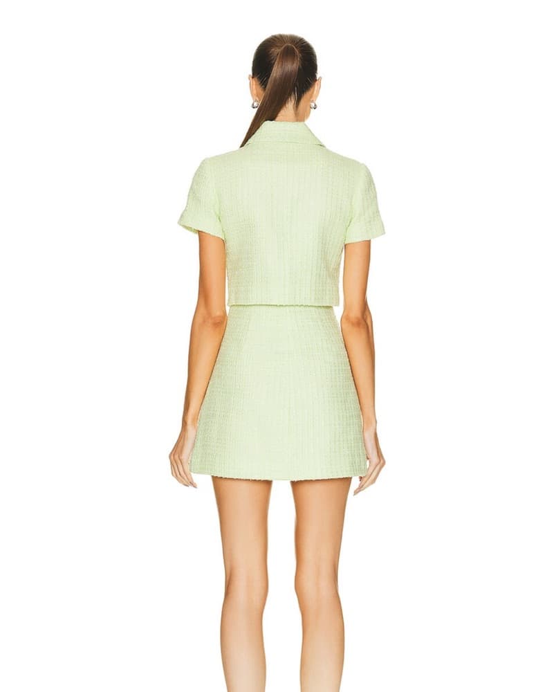 SELF-PORTRAIT Boucle Mini Dress - Image 5