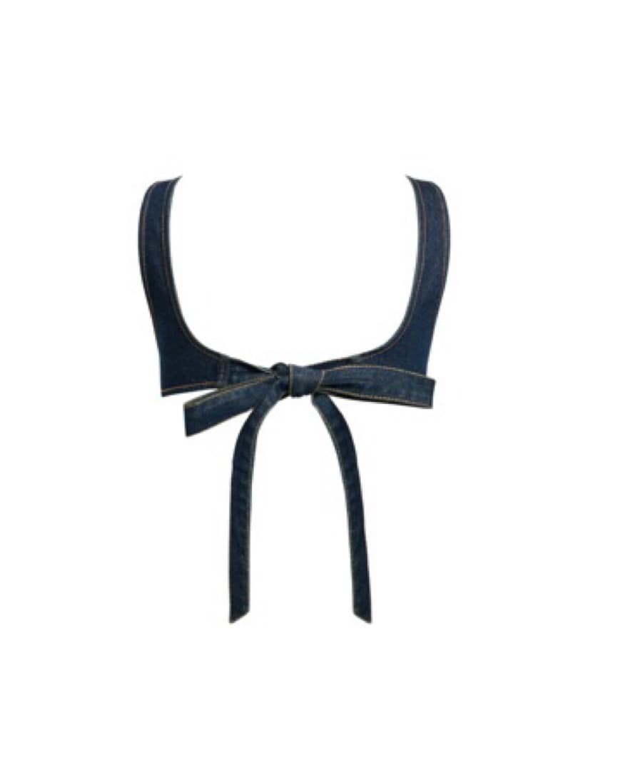Chic Denim Crop Top and Mini Skort Set - Image 6