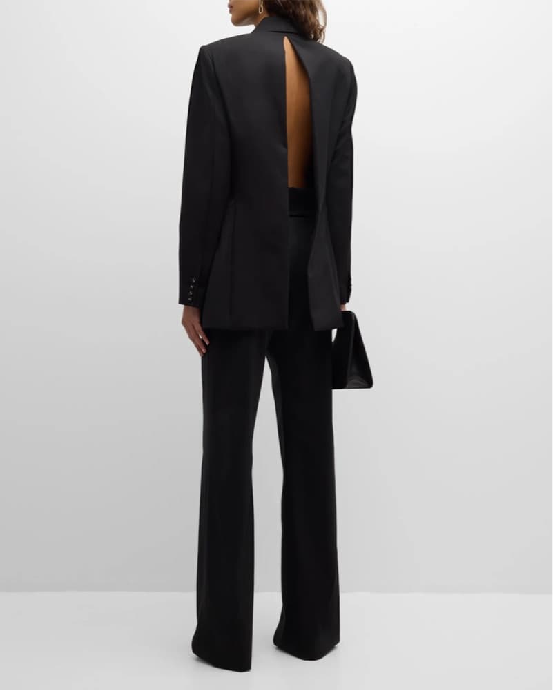 Brandon Maxwell Riley Blazer Brown - Image 5