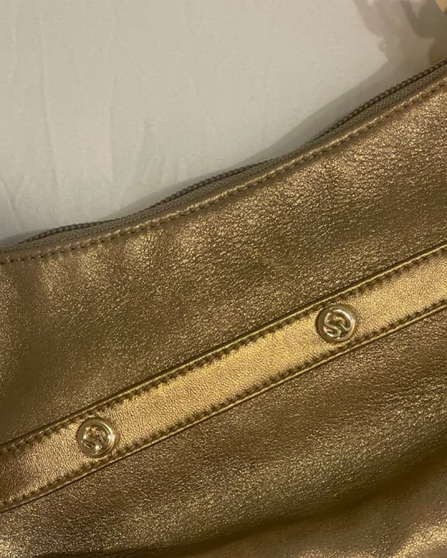 St john Vintage Gold shoulder bag - Image 4