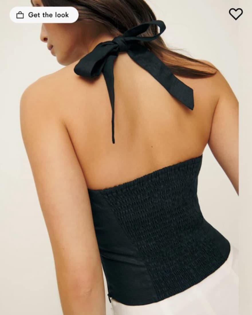 Linen Halter Top - Image 2