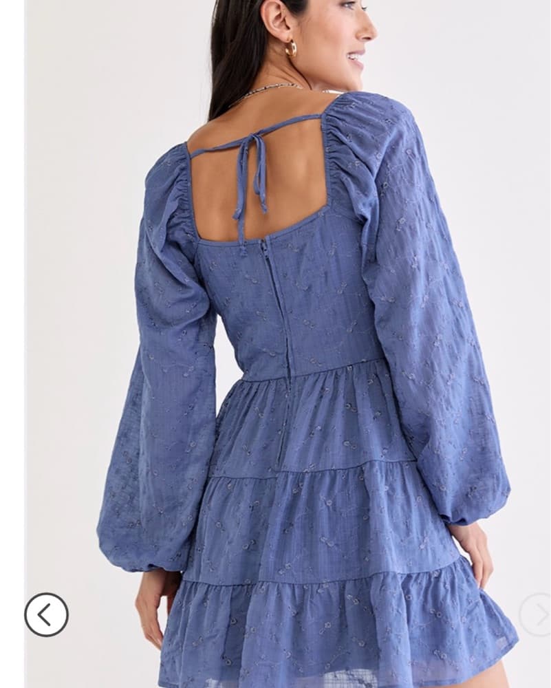 Francesscas Blue Mini Dress - Image 2