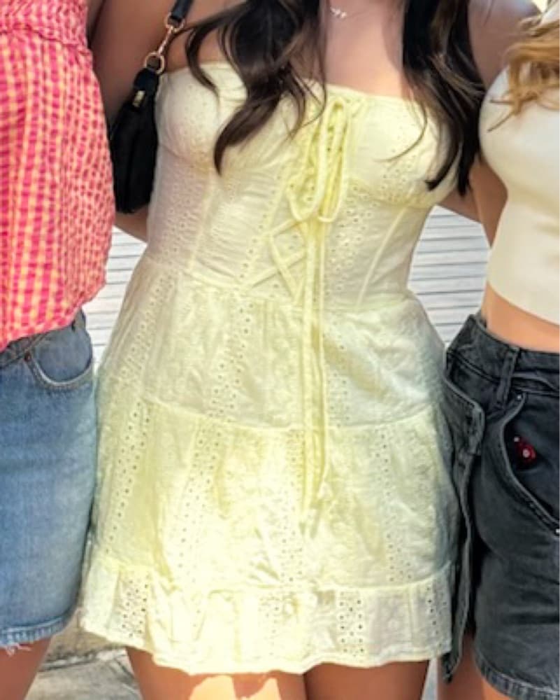 Yellow Mini Dress - Image 3