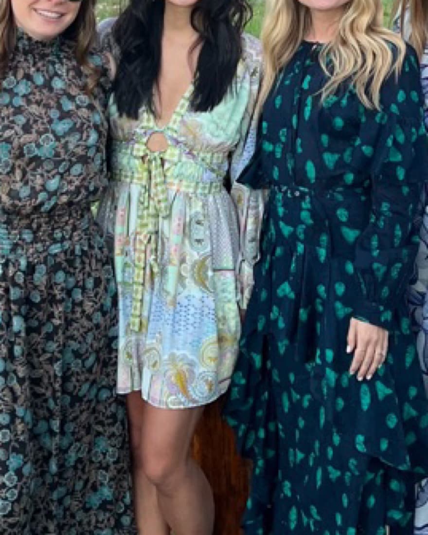 Alexis Green Floral Mini Dress - Image 1