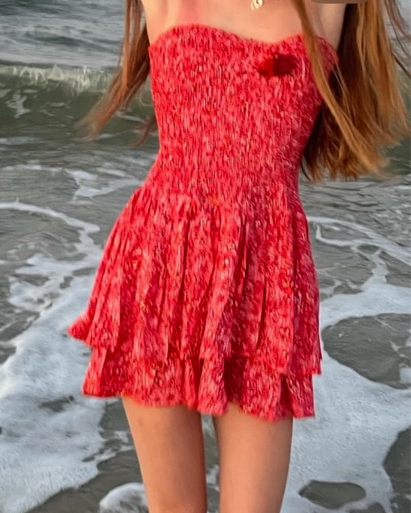 Poupette St Barth Bandeau Mini Dress - Image 4