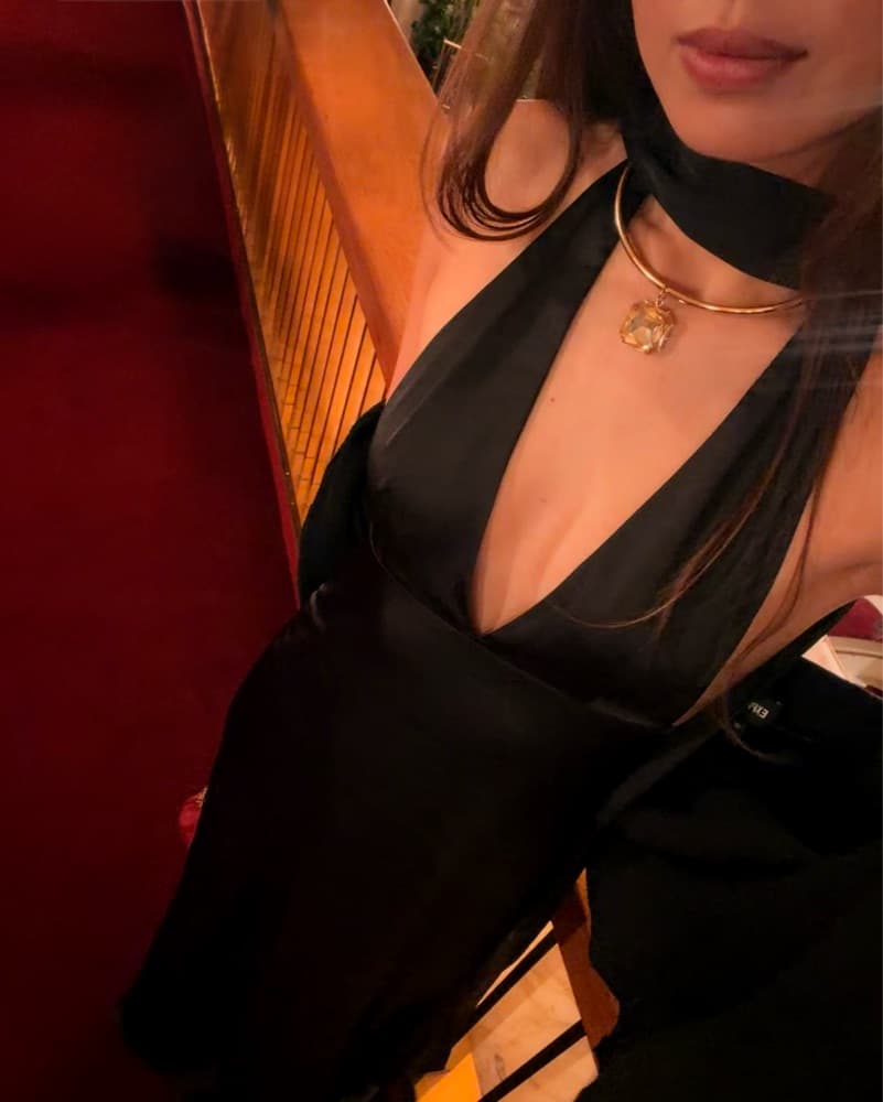 Satin Halter Neck Maxi Dress - Image 3
