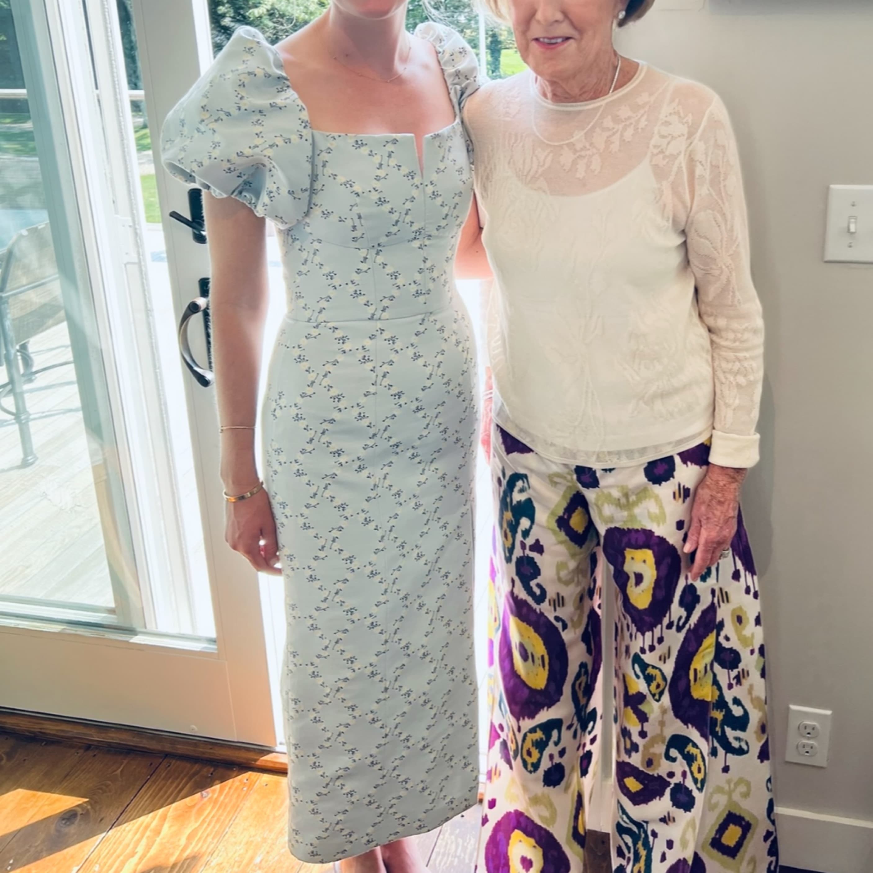 Markarkian Blue Floral Midi Dress - Image 1