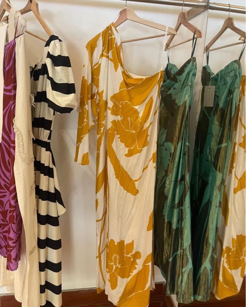 PADOVA- White & Yellow Maxi Dress - Image 1