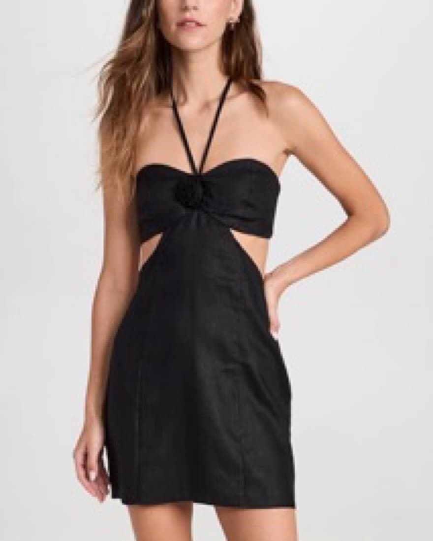 Reformation Mairwen Linen Cut Out Dress  - Image 5