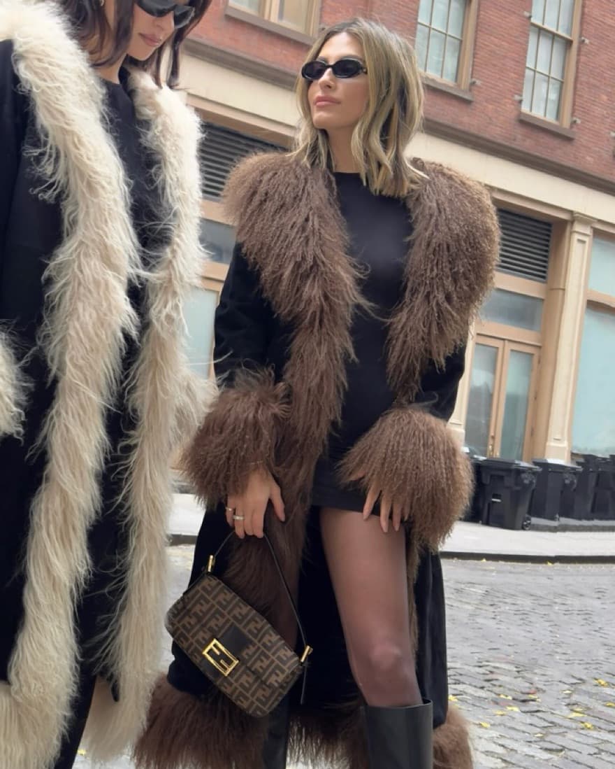 Susanna Chow Suede and Shearling Coat - Image 1