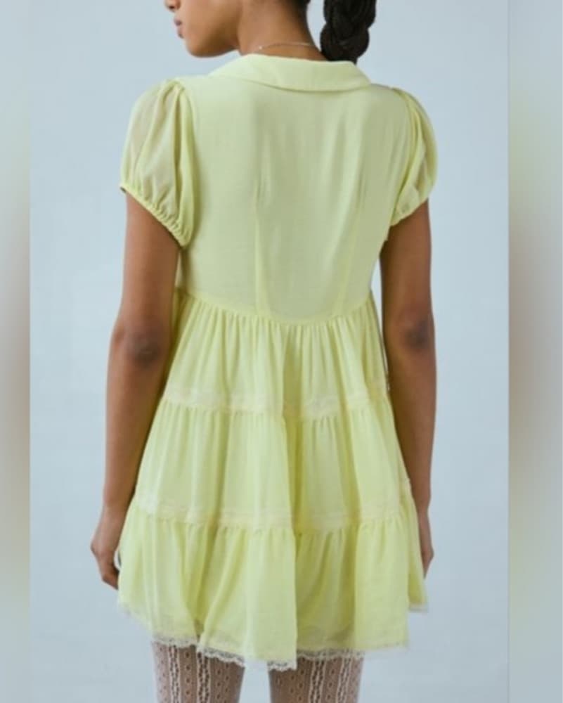 Butter Yellow Babydoll Romper - Image 5