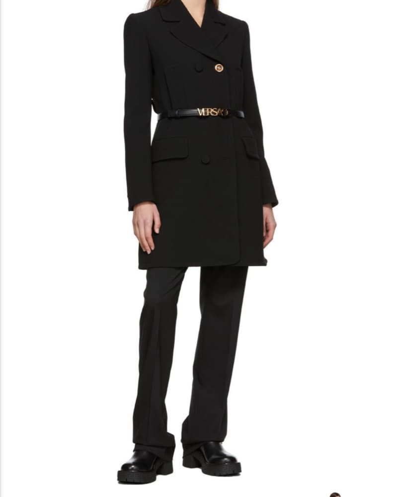 Versace Black Greca Chelsea Boots - Image 4