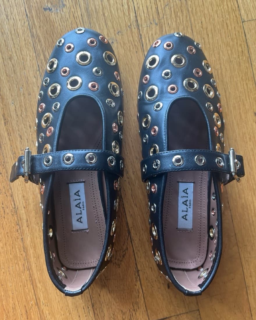 Alaia ballet Flats Eyelet Metal - Image 3