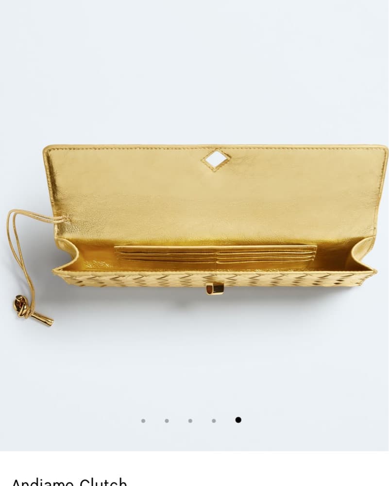 Bottega Gold Clutch - Image 4