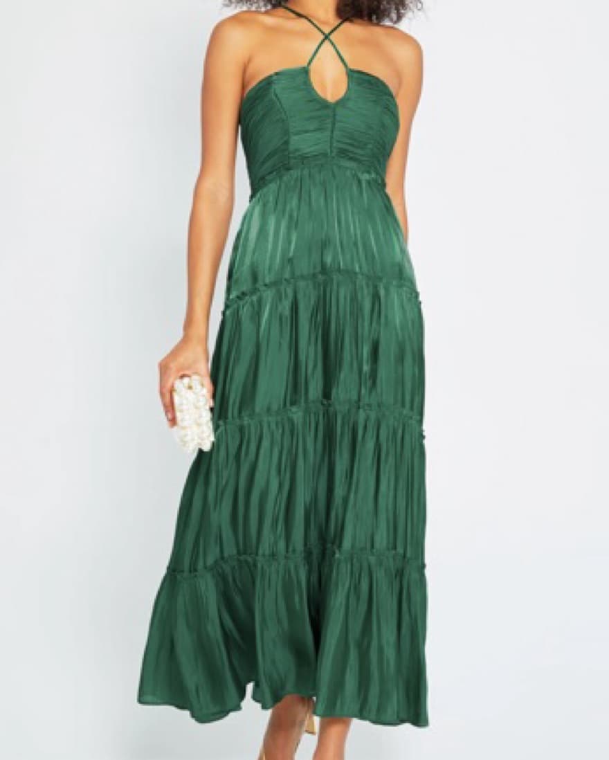Green Flowy Dress - Image 2