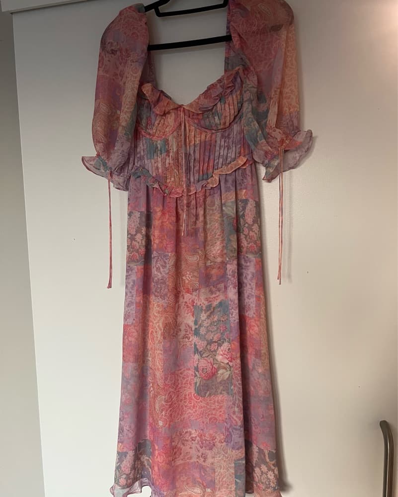 For Love & Lemons Floral Midi Dress - Image 2