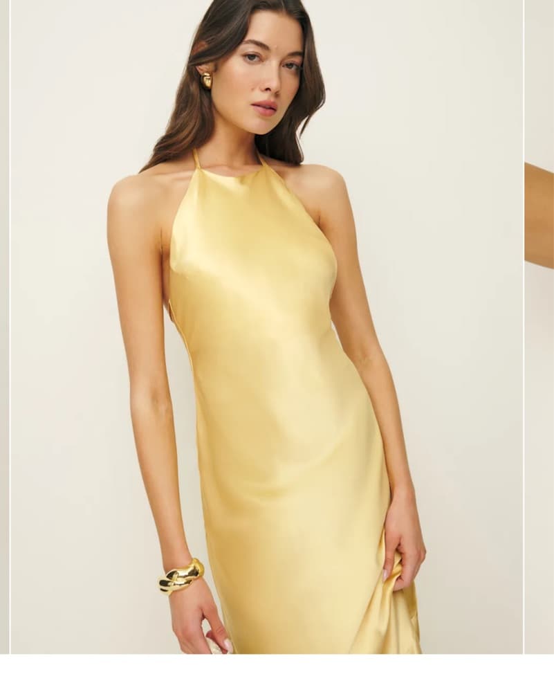 Reformation Jeany Silk Dress - Image 1