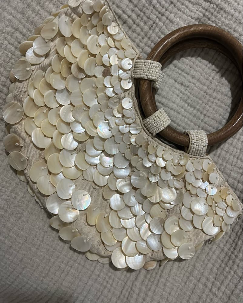 Zara Mother Of Pearl Seashell Bag - Image 4