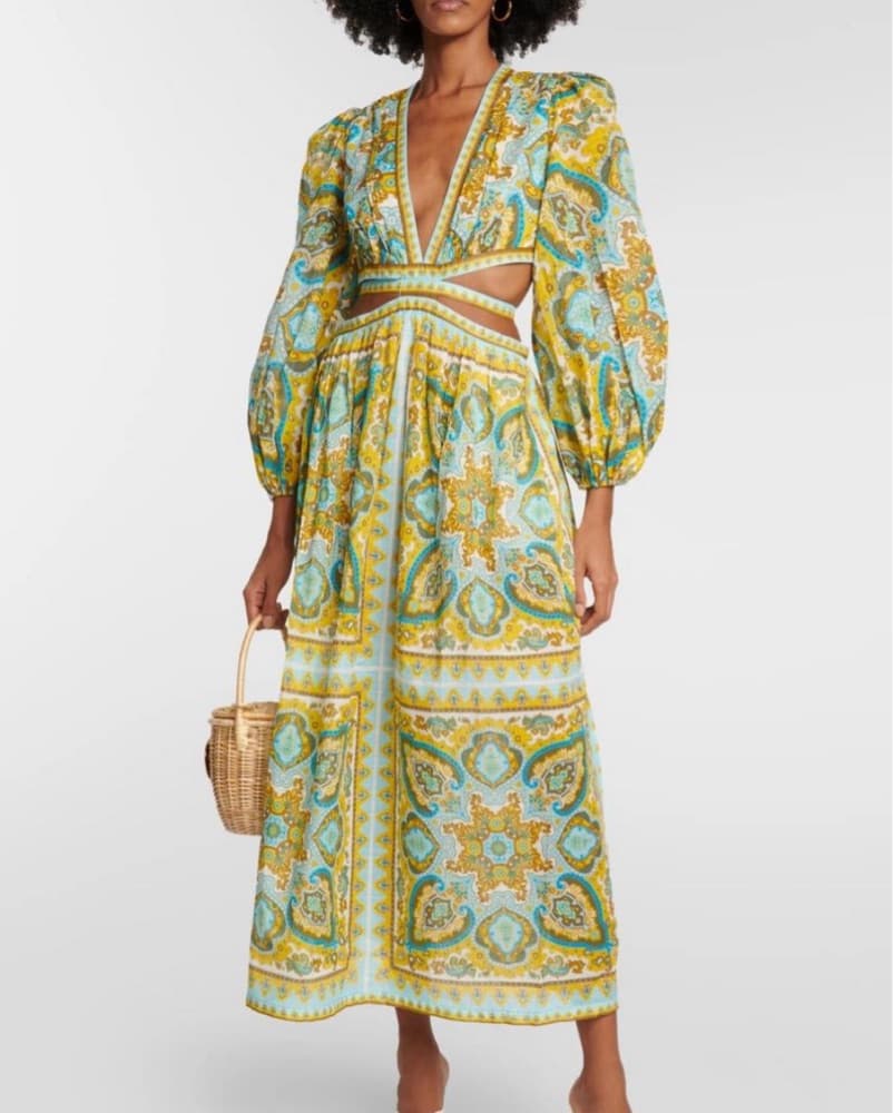 Zimmermann Halcyon cutout paisley midi d - Image 1