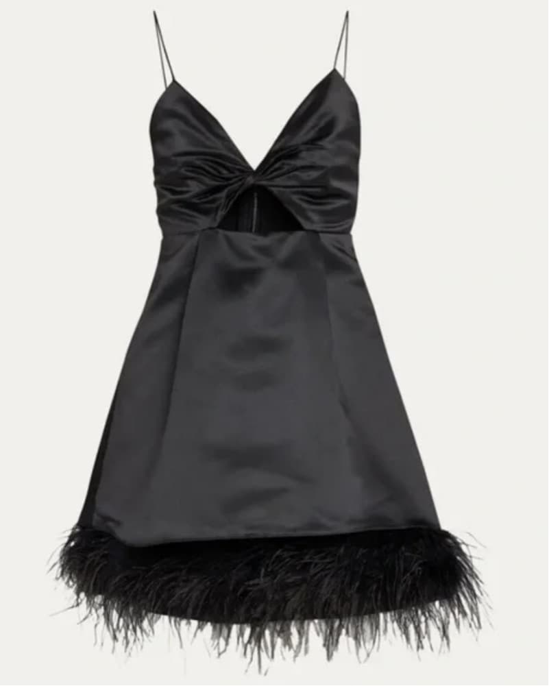 Alice + Olivia Black Cocktail Dress - Image 3