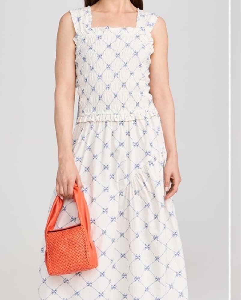 Damaon Madder Floral Print Midi Dress - Image 1