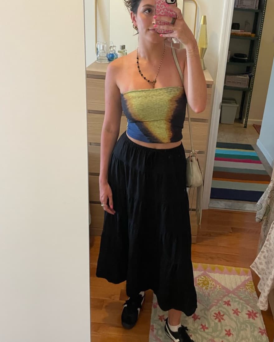 Aritzia Linen Midi Skirt - Image 2