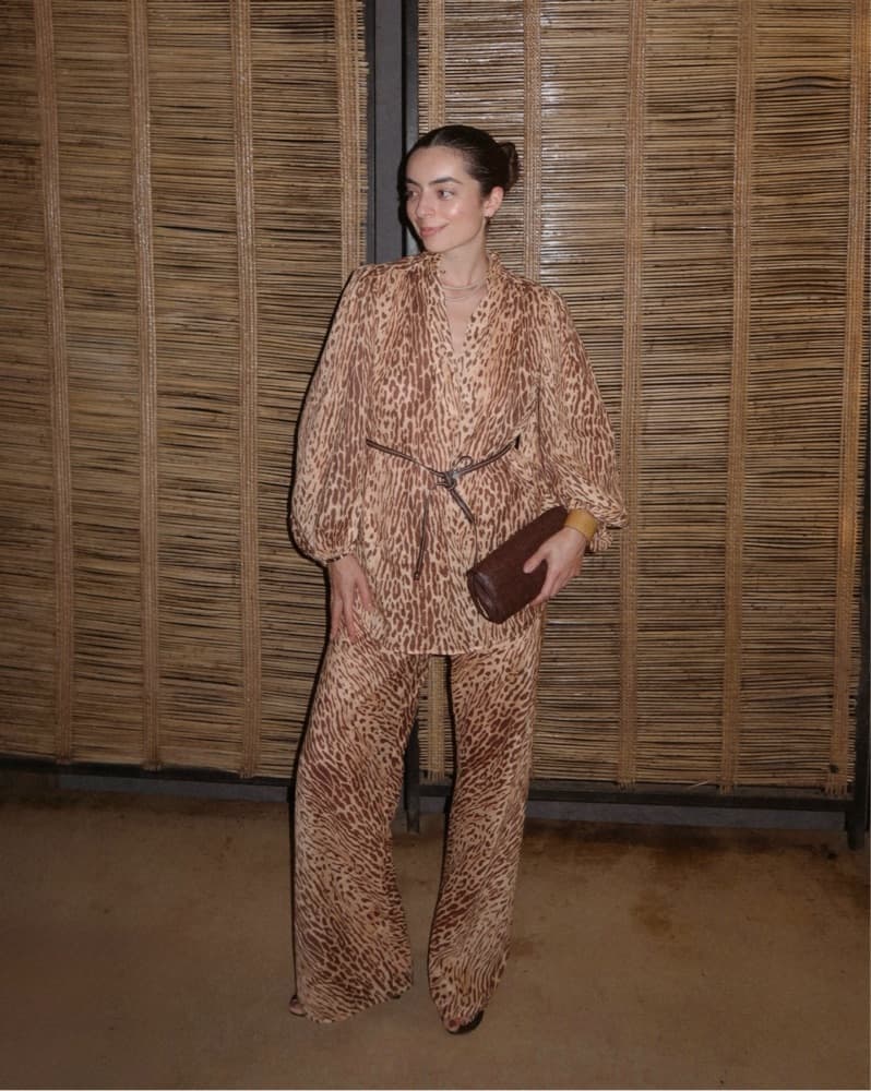 Zimmermann Leopard Two Piece Pants Set - Image 6