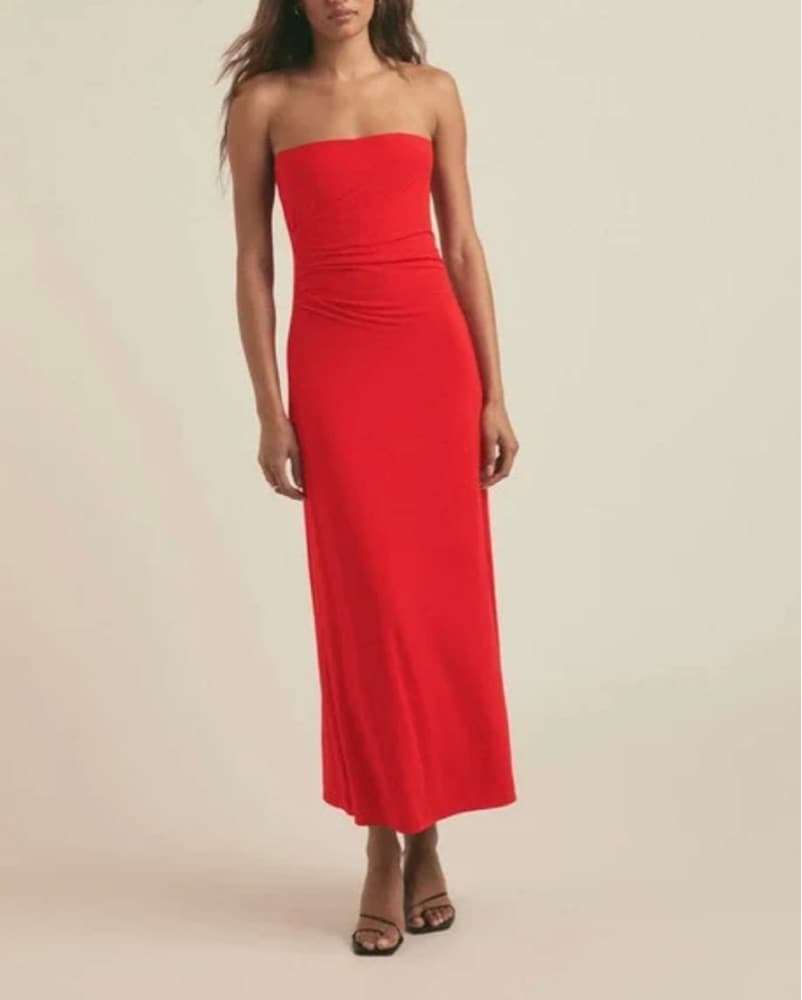 Favorite Daughter Orange/Red Maxi Dress - Image 3