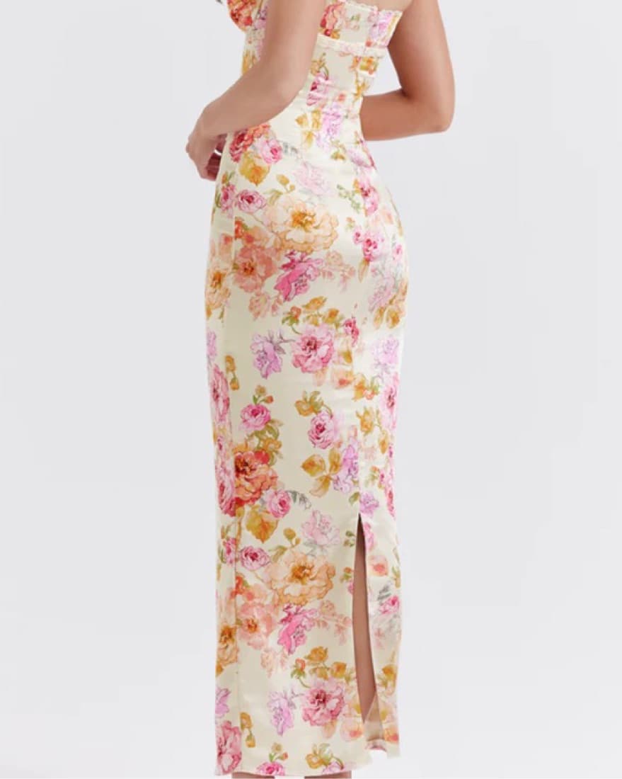 josefina ivory floral maxi dress - Image 3