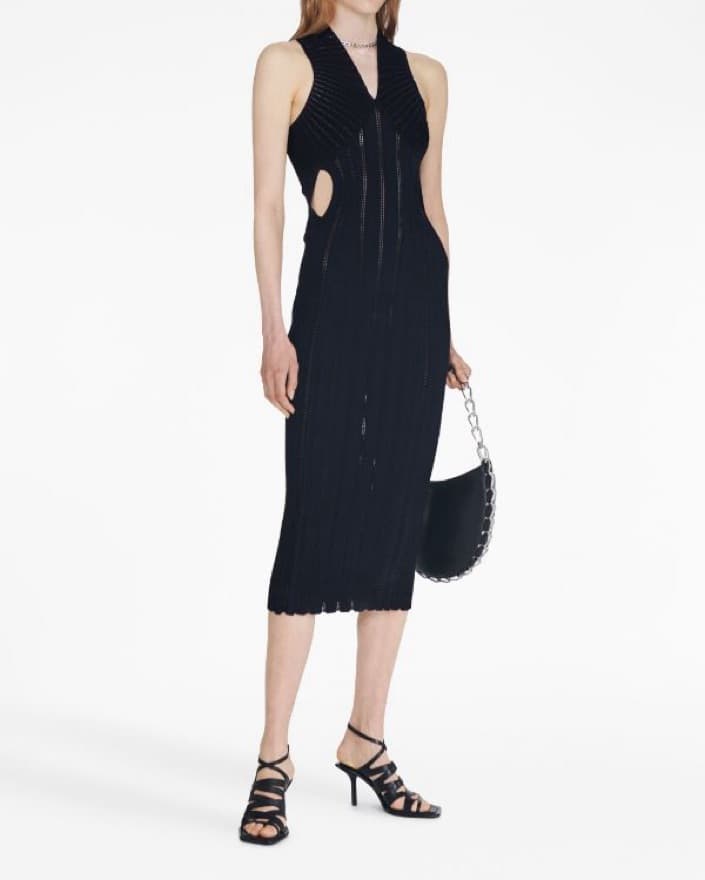 Dion Lee Snakeskin Sleeveless Midi Dress - Image 3