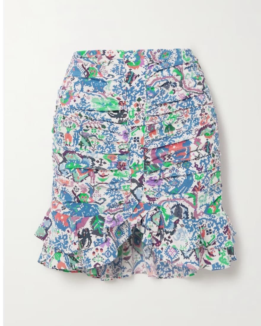 Isabel Marant Milendi Ruffle Mini Skirt - Image 1