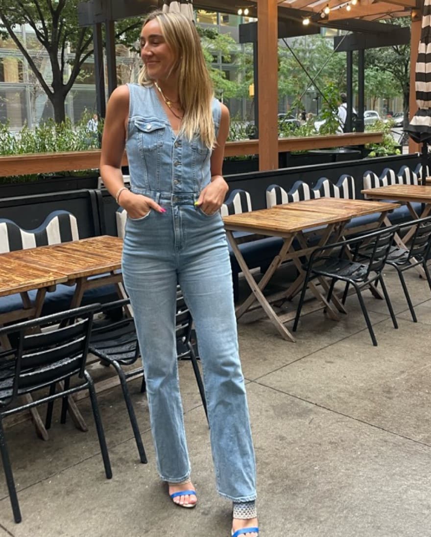 Lovers And Friends Denim Jumpsuit - Image 4