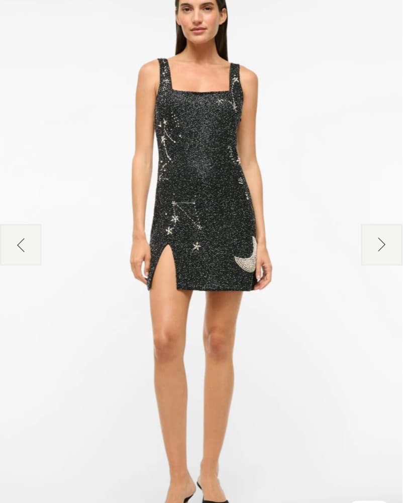 Staud Beaded Dress xs Moon Le Sable - Image 1